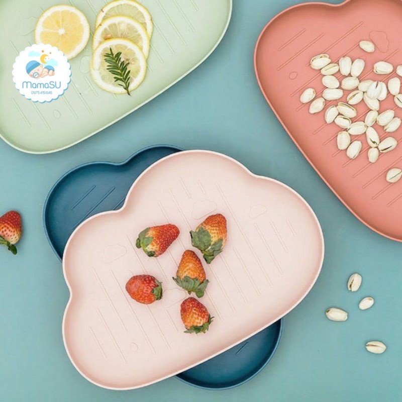 Khay Ăn Dặm YOOTA BABY Hình Đám Mây Đựng Bát Ăn Dặm Ngộ Ngĩnh Tiện Dụng Cho Bé Cưng