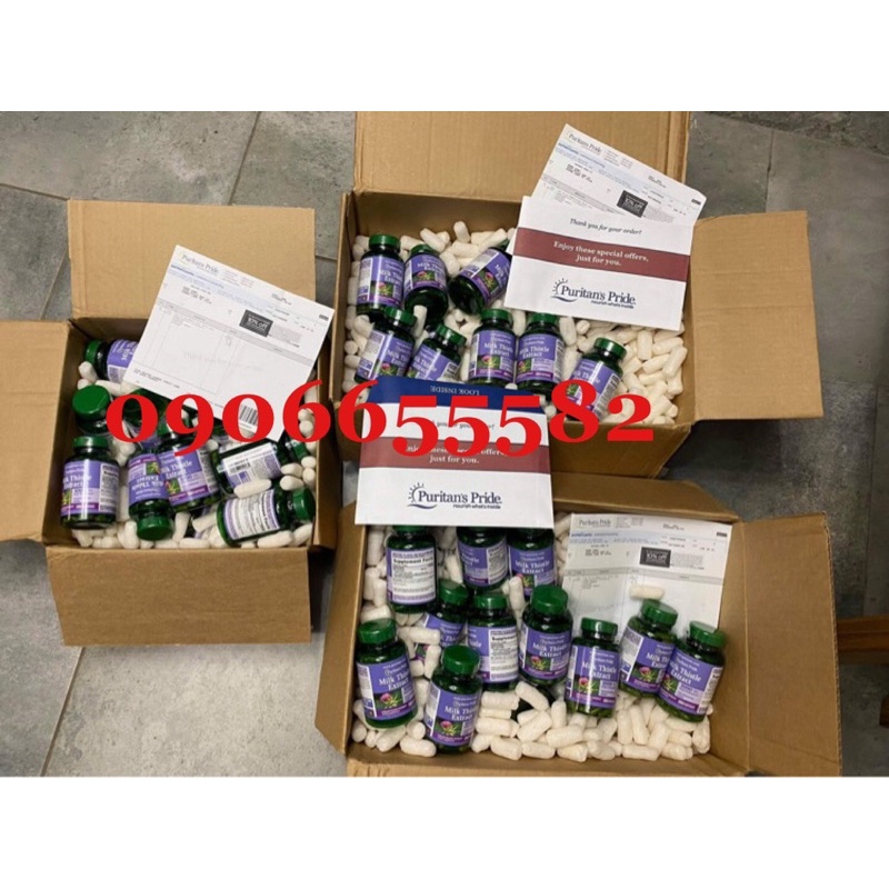 Viên uống Milk Thistle 1000mg Pủitans Pride-Bổ gan, Giải độc gan 180 viên