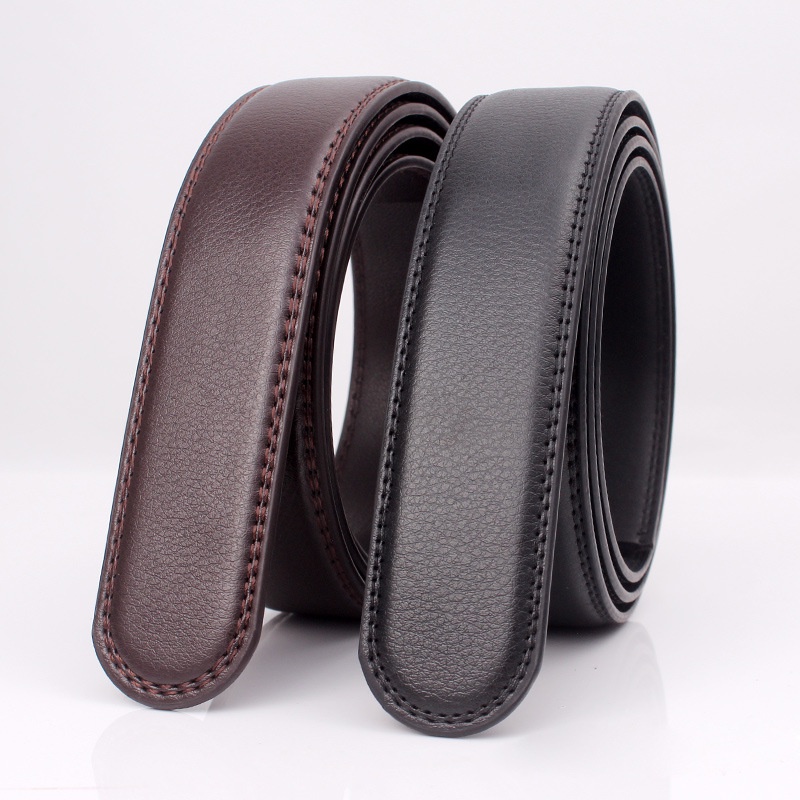 Dây Nịt Thắt Lưng Nam Da Bò Lớp 2 Không Có Khóa Đi Kèm Bền Đẹp 3.5cm DUMBUM DDT100