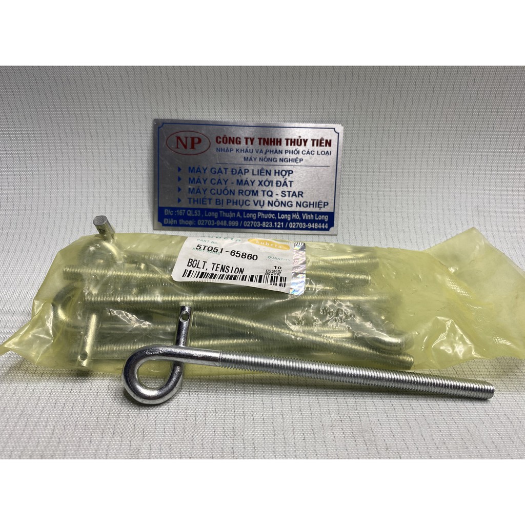 Thướt ty thăm nhớt Dc60 - B42 Phụ Tùng Kubota - Phụ Tùng Máy Gặt Liên Hợp