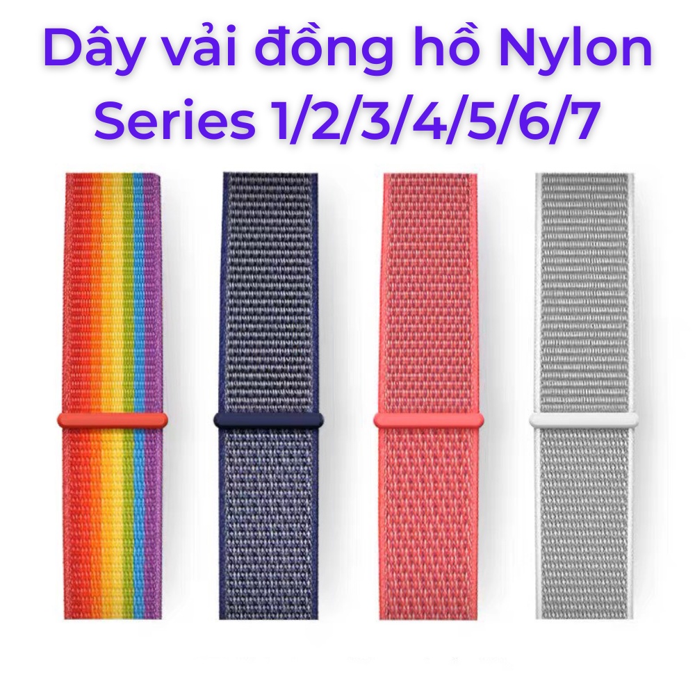 Dây vải đồng hồ Nylon Sport Loop dây đeo đồng hồ series 1/2/3/4/5/6/7 Size 38/40/41/42/44/45mm 88Mob
