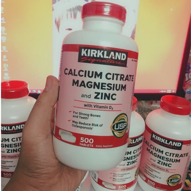 Viên uống bổ sung Canxi Kirkland Calcium Citrate Magnesium and zinC