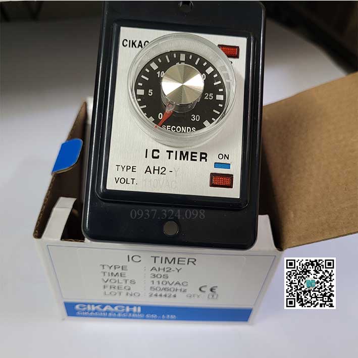 Rơ le Thời Gian Cikachi AH2-Y Relay Timer 220V 110vol 10s 30s 60s