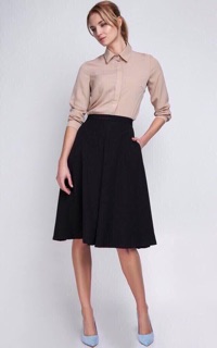[FREE SHIP - ẢNH THẬT] Chân váy dạ xoè dáng dài cao cấp