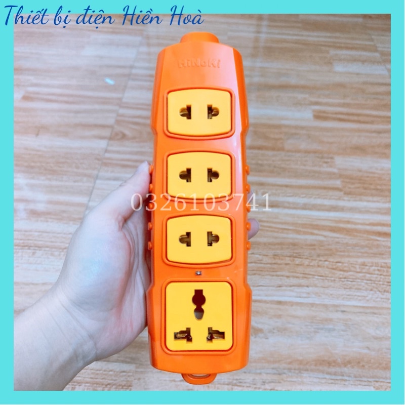 Ổ cắm điện siêu chịu tải 6000w - Ổ cắm điện 4 lỗ không dây