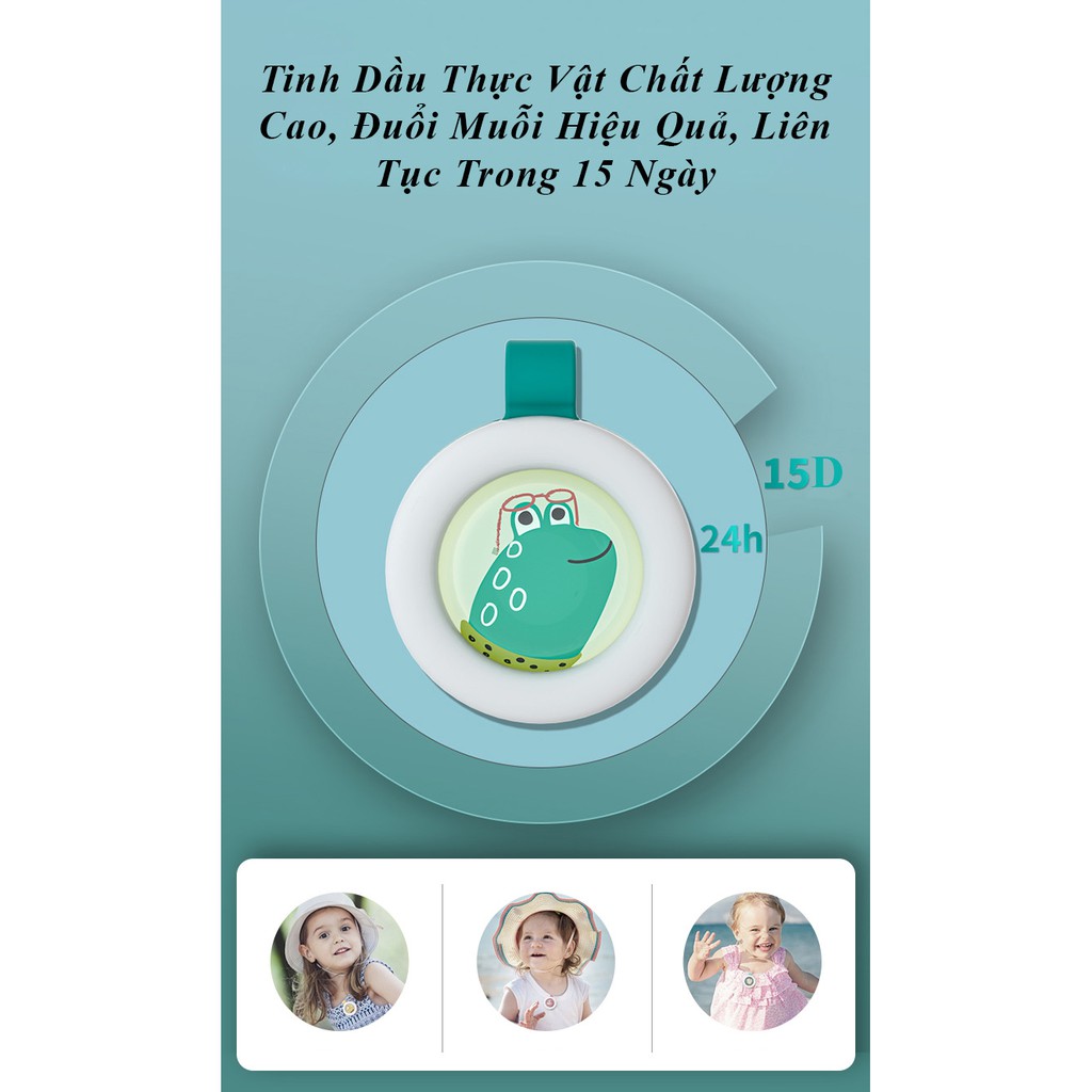 Kẹp Đuổi Muỗi Tinh Dầu Thiên Nhiên - KUB An Toàn Cho Mẹ Bầu và Trẻ Sơ Sinh