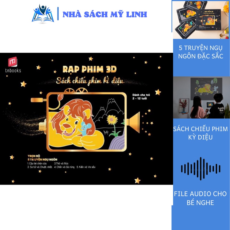 Rạp Phim 3D - Sách Chiếu Phim Kì Diệu - 5 Truyện Ngụ Ngôn Cho Bé