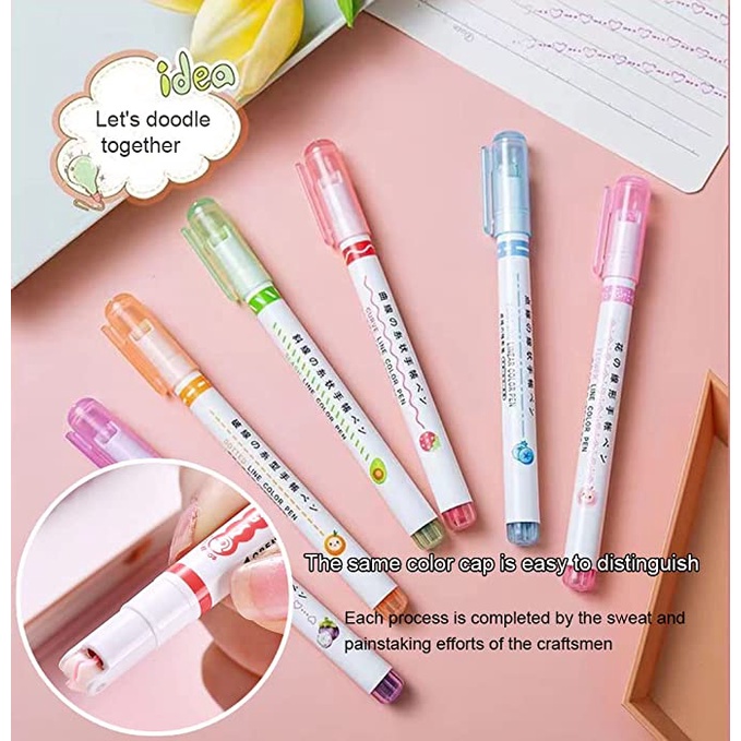 Set 3 Bút Đánh Dấu Nhanh Khô Nhiều Màu Sắc Tiện Dụng Cho Học Sinh / Nhật Ký