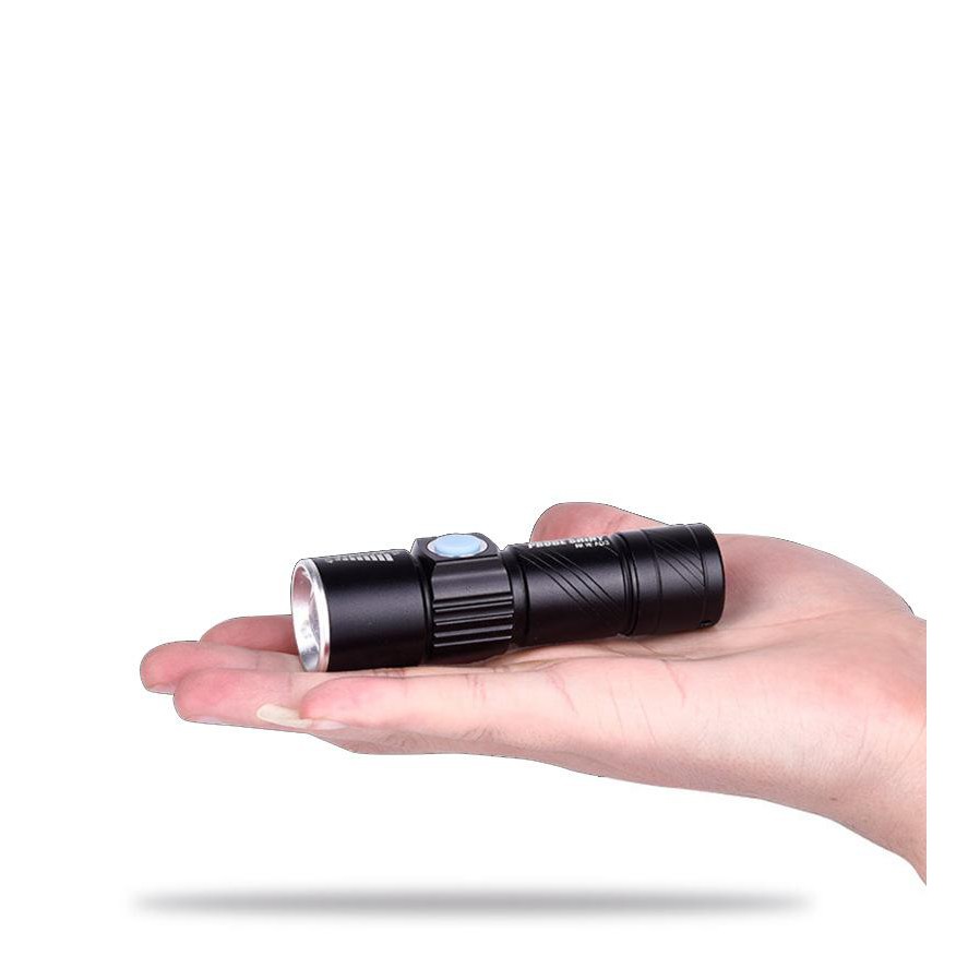 Đèn Pin LED siêu sáng mini trên xe đạp , đèn pha xe đạp