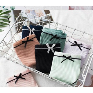 (Được mua 10)Quần Lót Cotton Tăm Cạp Nơ