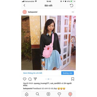 Túi đeo heo hồng (kéo qua phải xem video)