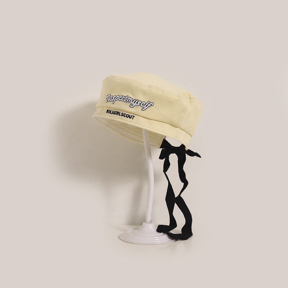 Mũ Beret Màu Trơn Thêu Chữ Phong Cách Nhật Bản Thời Trang Cho Bé