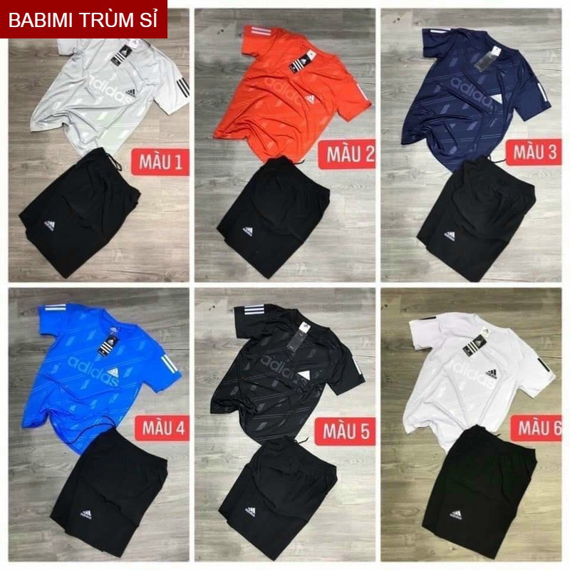 Bộ Cộc Tay Thể Thao Nam adidas ❤️ Freeship ❤️ Cổ Tròn chất Thun Lạnh Mềm mát | BigBuy360 - bigbuy360.vn