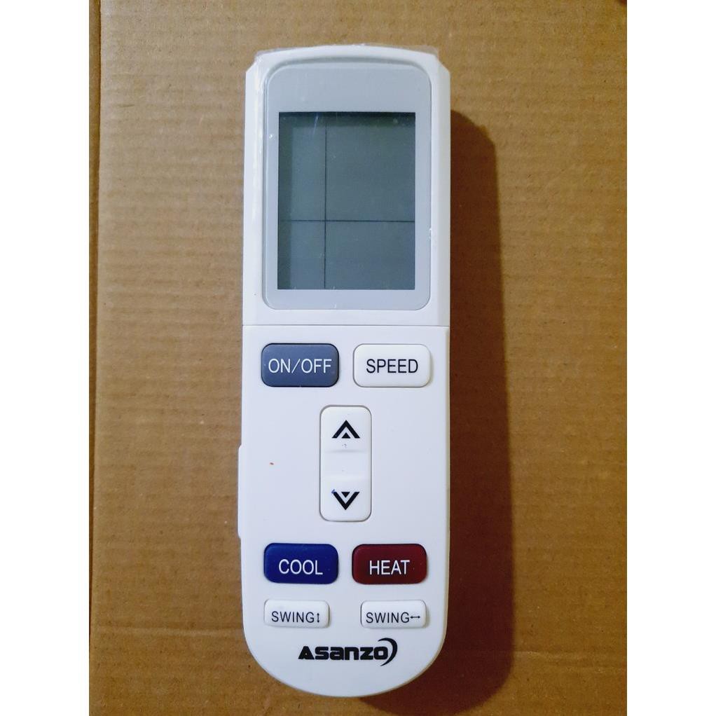 Remote Điều khiển điều hòa máy lạnh Asanzo 1&amp;2 chiều Inverter- Hàng tốt mới  100% Tặng kèm Pin!!!