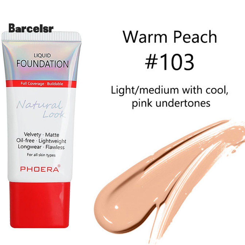 [Hàng mới về] Kem nền dạng lỏng PHOERA nhung mịn che khuyết điểm | BigBuy360 - bigbuy360.vn