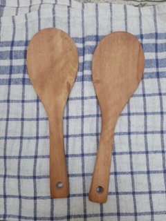Thìa /vá xới cơm gỗ nhãn 23x7cm
