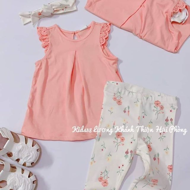 Set bộ 3 chi tiết bé gái HM