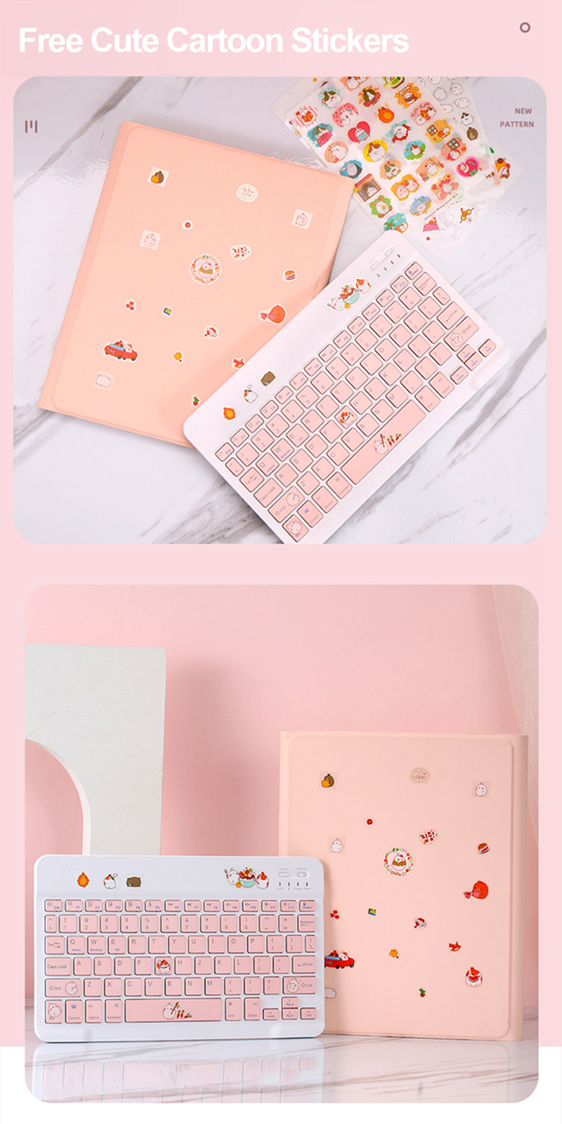 Bao da tích hợp bàn phím cho iPad 10.2 thế hệ 7 2017/2018 iPad 9.7 Air2 Air3 iPad Pro 11 2020/2018 Pro 10.5 Pro 9.7 | BigBuy360 - bigbuy360.vn