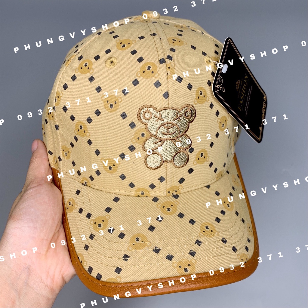 (SALE) Mũ LƯỠI TRAI unisex cực hot nam nữ - KÉT IN TRÁM GẤU - nón kết basic đơn giản