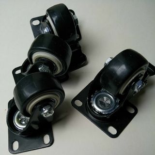 Bộ 4 bánh xe đẩy hàng loại nhỏ có khóa