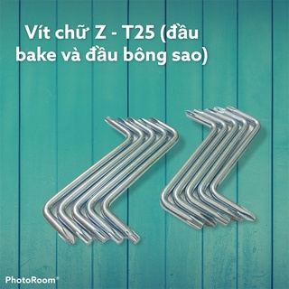 Vít chữ Z - T25 (đầu bake và đầu bông sao)