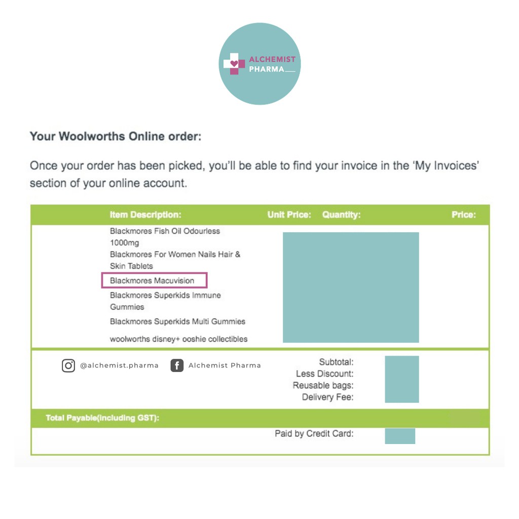 VIÊN UỐNG BỔ MẮT BLACKMORES MACU-VISION ÚC 30 VIÊN | Thế Giới Skin Care