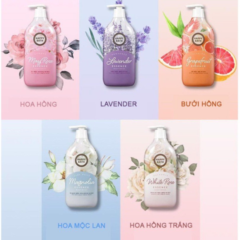 Sữa tắm Happy Bath Essence Body Wash Hàn Quốc 900ml