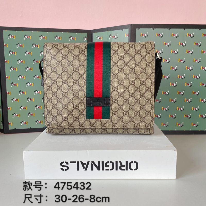 cặp đeo chéo công sở nam hoa văn in logo GG Gucci GC