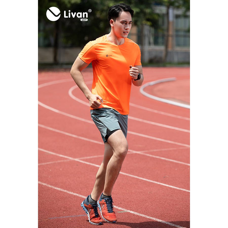 Quần Chạy Bộ Running Nam 2 Lớp Livan Sport Nhiều Ngăn Đựng Phụ Kiện