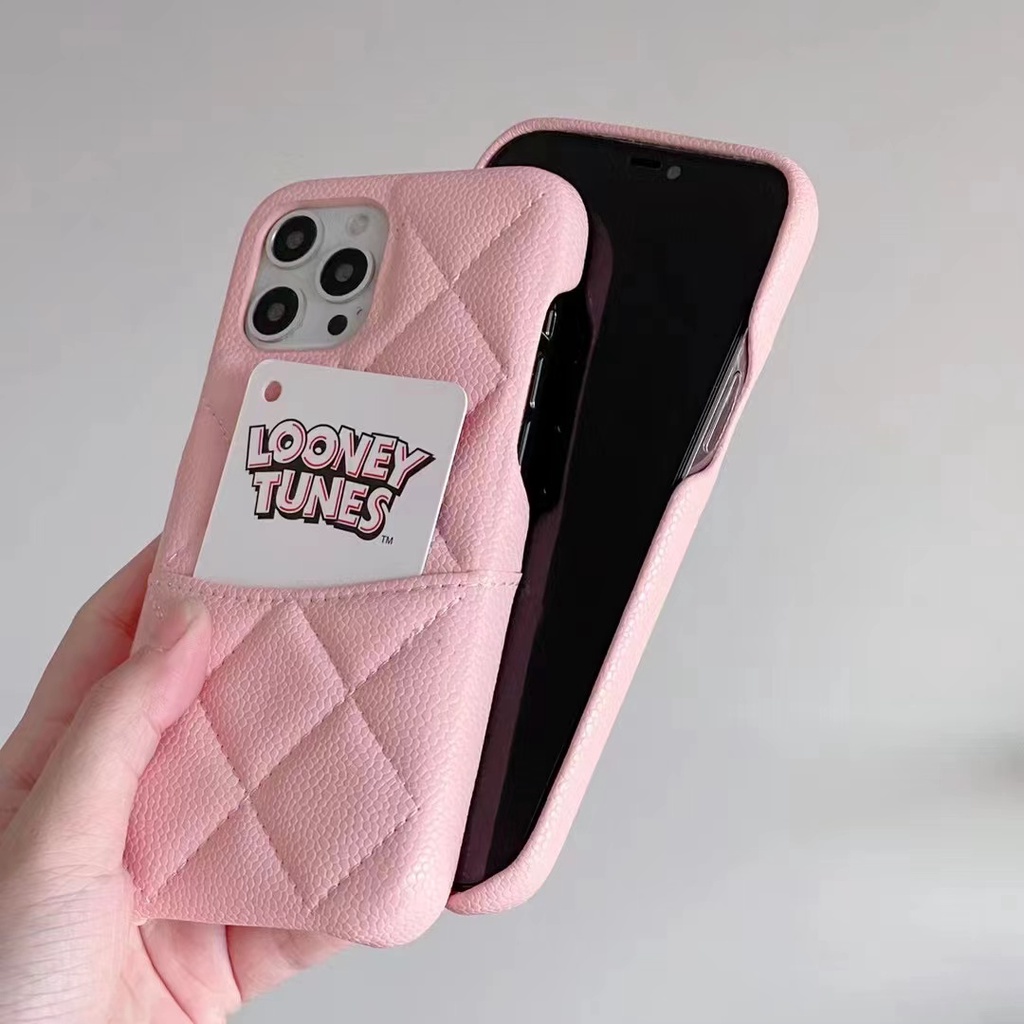 Ốp Điện Thoại PC Cứng Dạng Ví Đính Kim Cương Giả Có Ngăn Đựng Thẻ Cho iPhone 14 Pro Max 13 12 Pro Max 11