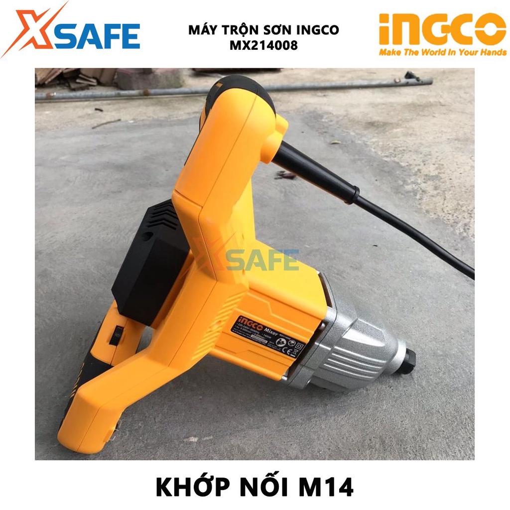 Máy trộn sơn INGCO MX214008 - Máy khuấy sơn 220V-400W vật liệu cao cấp, rắn chắc, độ bền cao, chịu lực, chịu nhiệt tốt