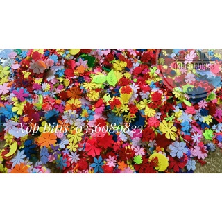 100 Hoa lá bướm vải nỉ đủ màu đủ cỡ đủ loại