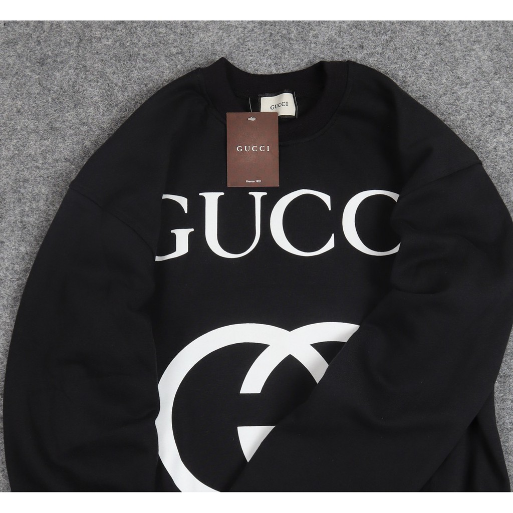 Áo Sweater Gucci Cổ Tròn In Hình Gấu Thời Trang Cho Nam