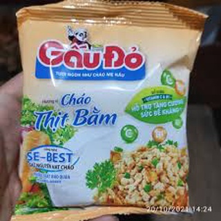 Cháo ăn liền/Cháo gói-Thịt bằm Gấu đỏ