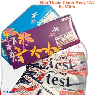 Que thử thai dùng 1 lần Quicktest hộp 1 que