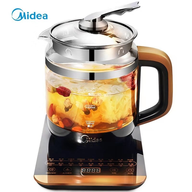 Ấm siêu tốc Midea / WGE1703b, điện, đun nước, trà hoa, điện đa năng 1,5 lít BH 6 THÁNG