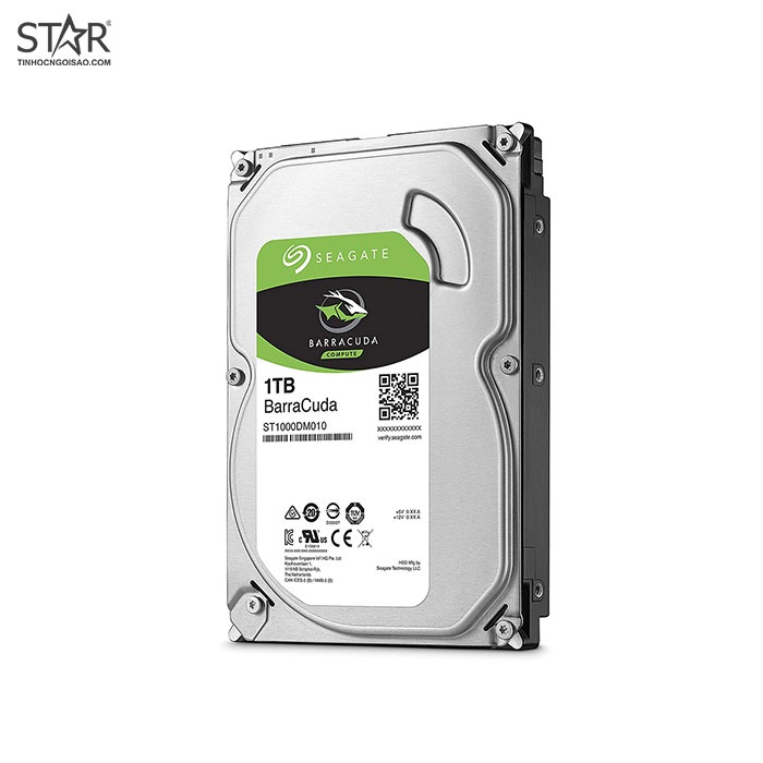 Ổ cứng HDD Seagate 1TB BarraCuda Chính Hãng (ST1000DM010)