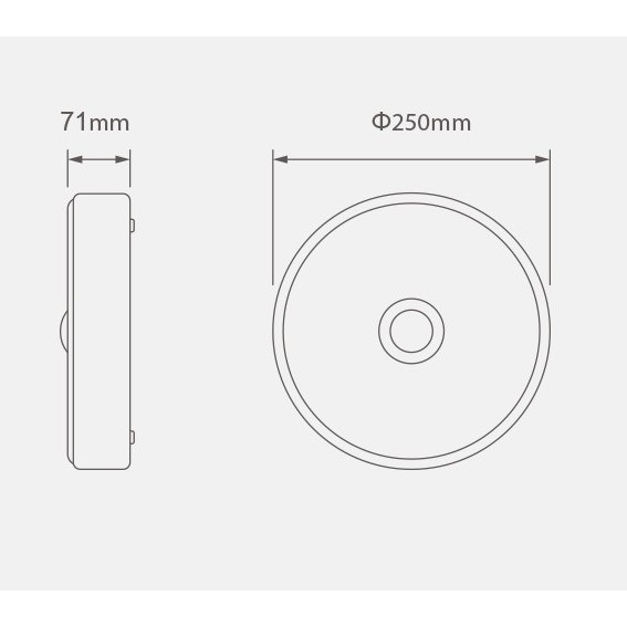 Đèn LED ốp trần mini Xiaomi Yeelight đặt cửa vào ban công, cảm ứng nhiệt độ, quang học, 10W, YLXD09YL, SHS Vietnam