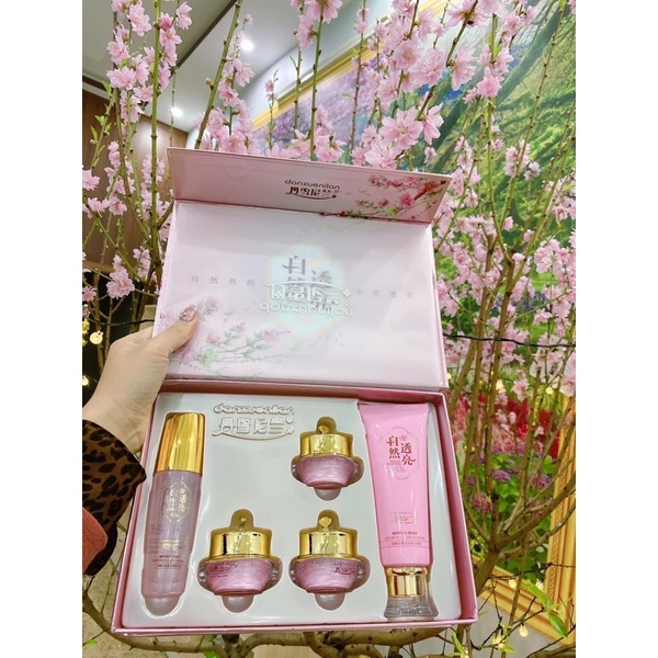 Bộ Kem Hoàng Cung Hồng Víp Kim Cương Mờ Nám Trắng Da