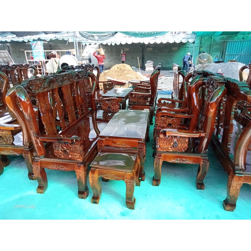 Bộ Salon Gỗ Tự nhiên 6 món như hinh