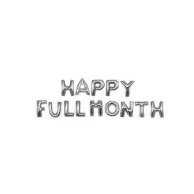Bộ bóng HAPPY FULLMONTH trang trí tiệc đầy tháng, 30 ngày cho bé trai/ bé gái rẻ đẹp