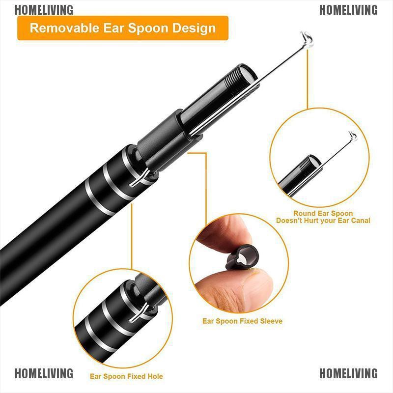 Bộ Dụng Cụ Lấy Ráy Tai Có Đèn Led Kỹ Thuật Số Tiện Dụng