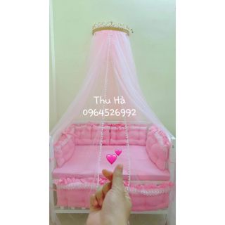 Set quây, đệm, ga chun, chăn trần bông