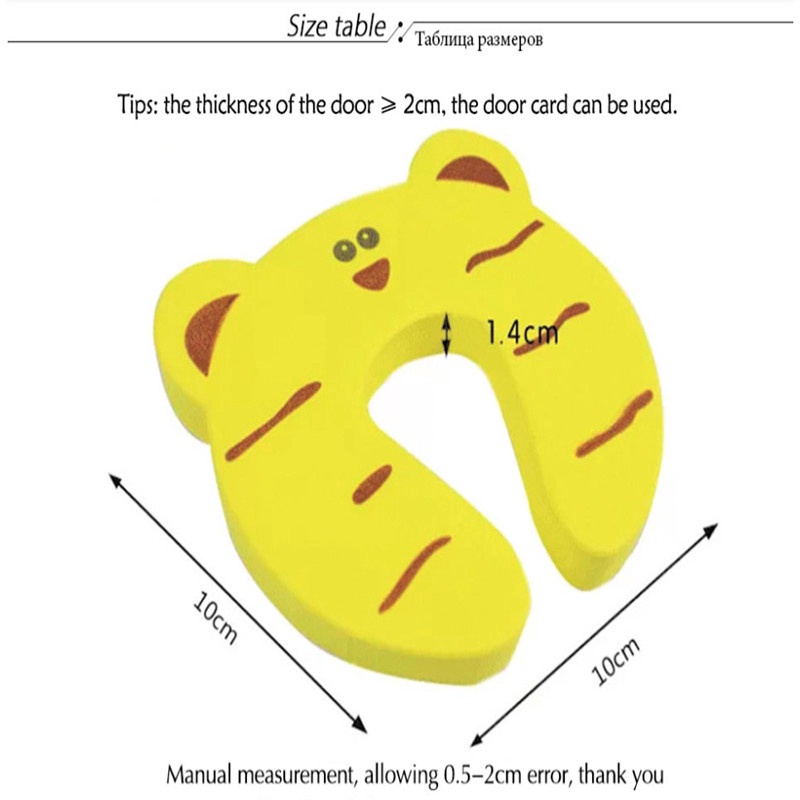 [Mới] Thẻ Chặn Cửa An Toàn Hình Động Vật Dễ Thương Chăm Sóc Trẻ Sơ Sinh