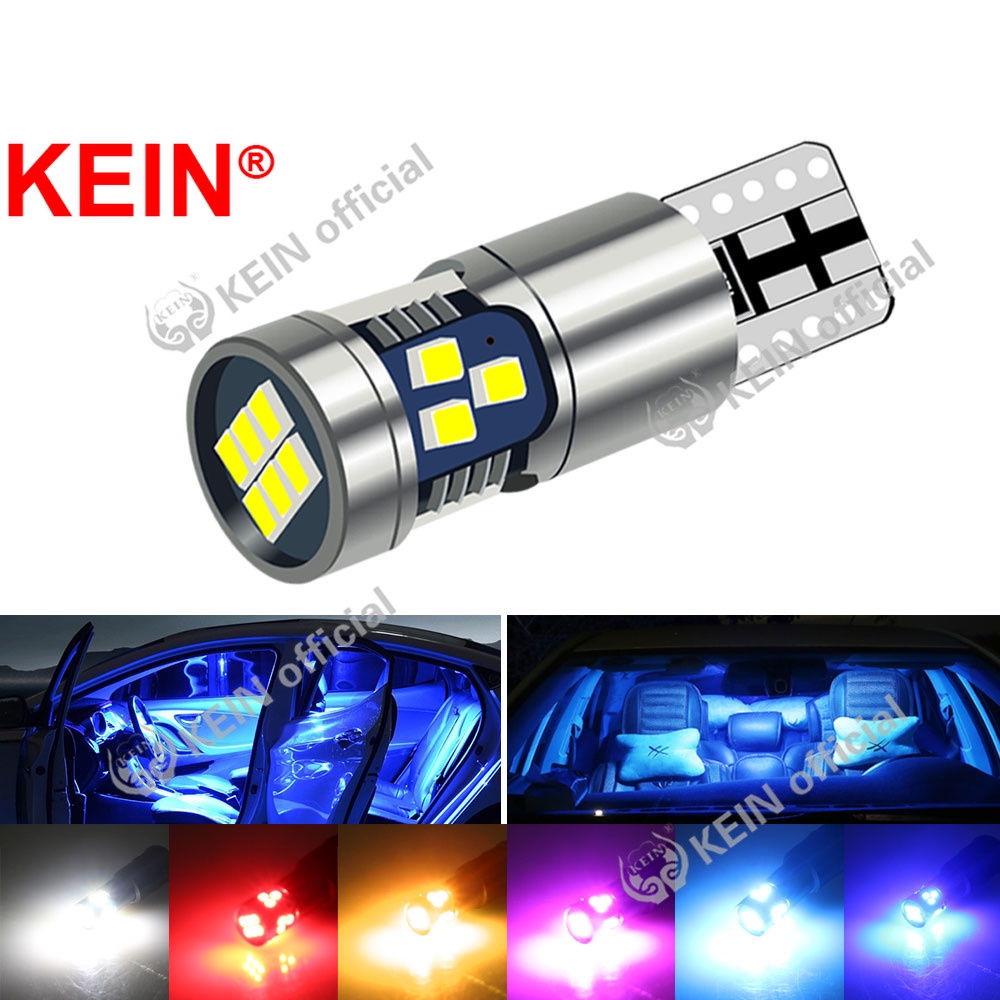Đèn LED 18SMD T10 W5W 194 168 501 ánh sáng trắng/hồng/xanh dương cho xe hơi