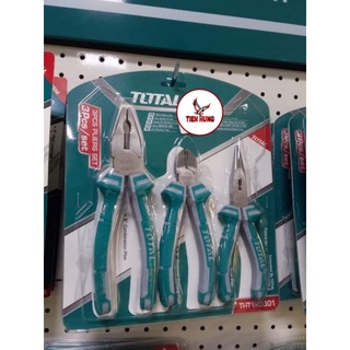 Bộ kìm cắt, kìm điện và kìm mỏ nhọn Total THT1K0301