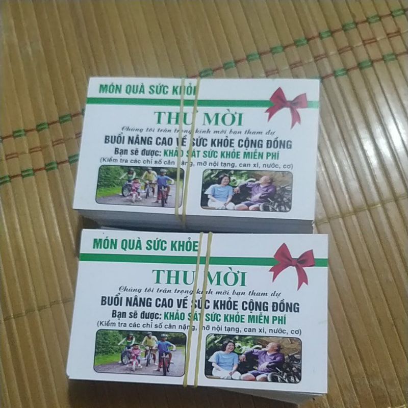 THƯ MỜI HỘI VIÊN KÍCH THƯỚC NHỎ 9X5,5cm