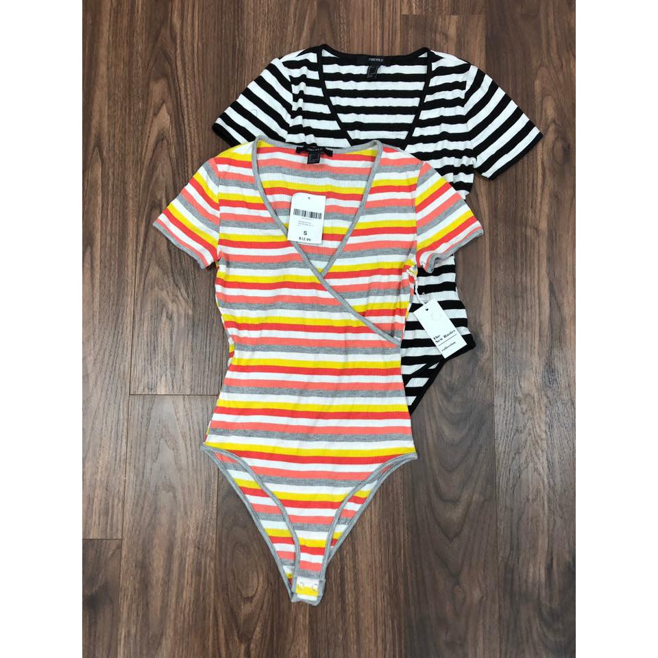Bodysuit sọc có tay | BigBuy360 - bigbuy360.vn