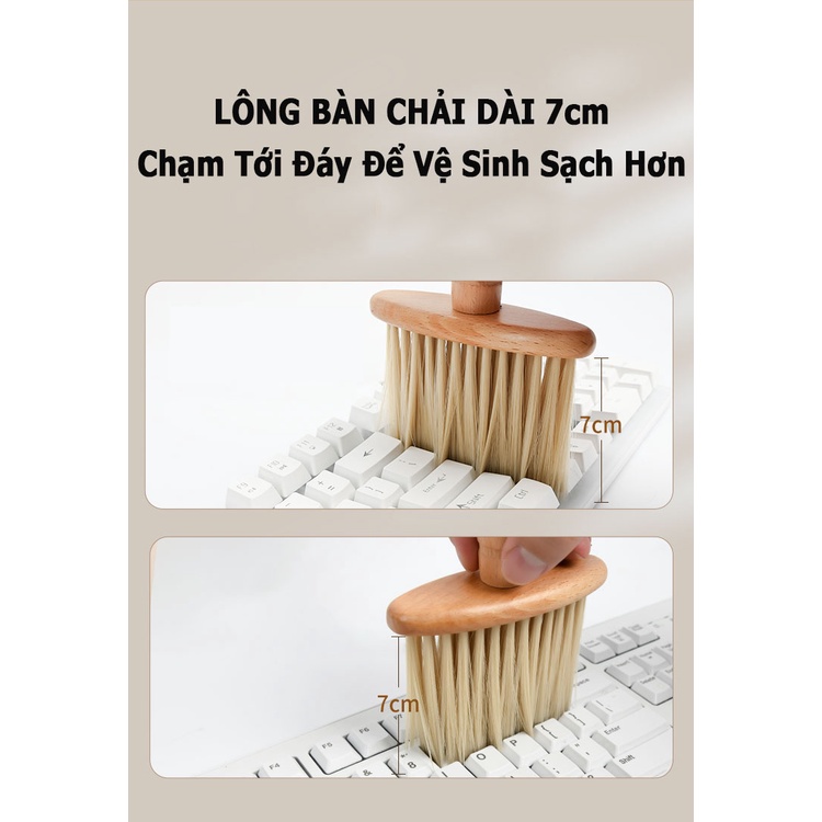 Chổi lông mềm quét bụi vệ sinh đa năng tiện lợi