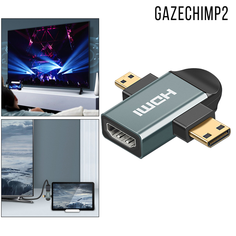 Đầu Kết Nối Hdmi 3 Trong 1 2k Hdmi Sang Micro / D C Gazechimp2